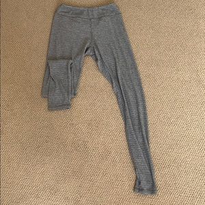 brandy melville grey ribbed leggings